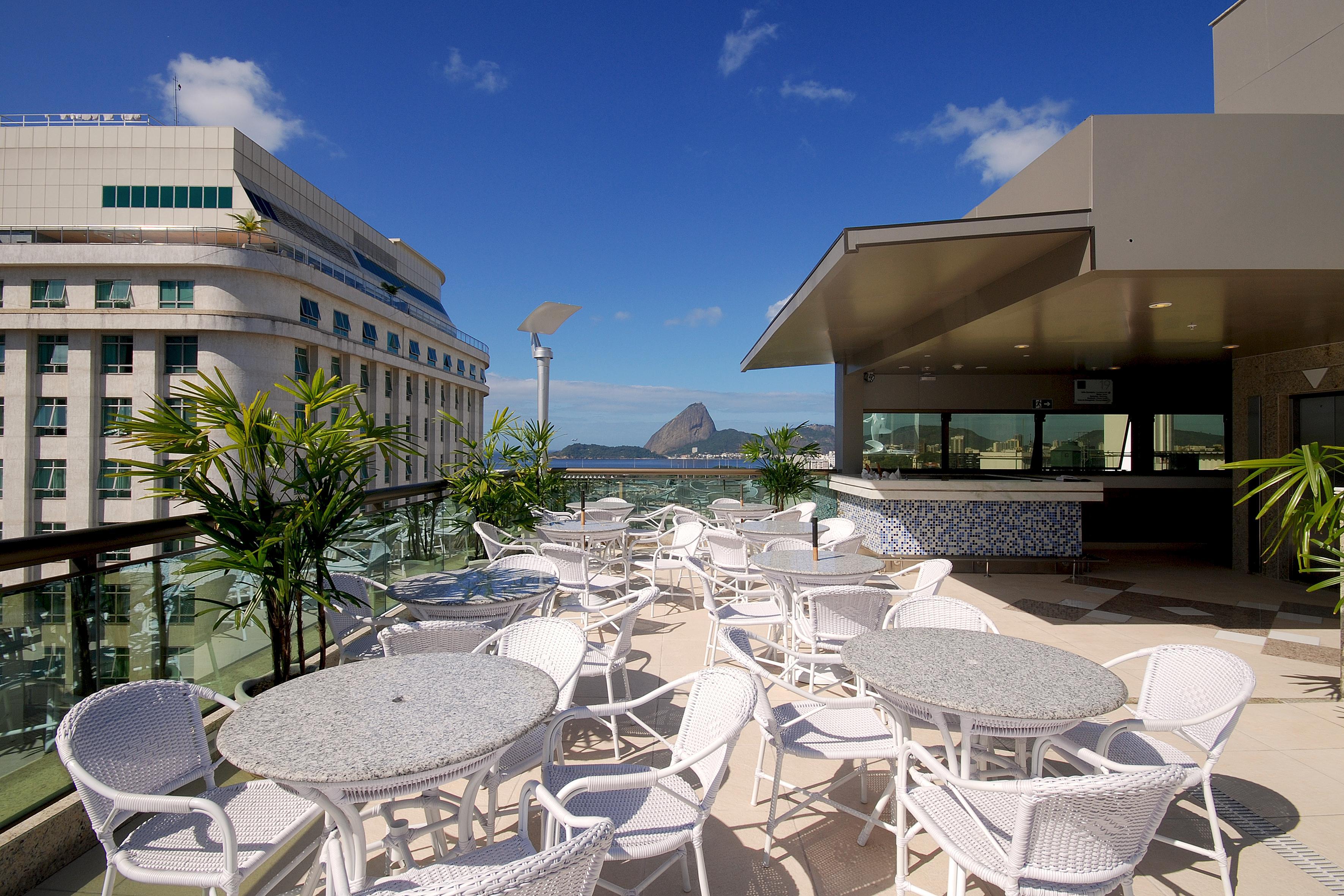 Hotel Atlantico Business Centro Rio de Janeiro Luaran gambar Rooftop terrace of a hotel in Rio de Janeiro