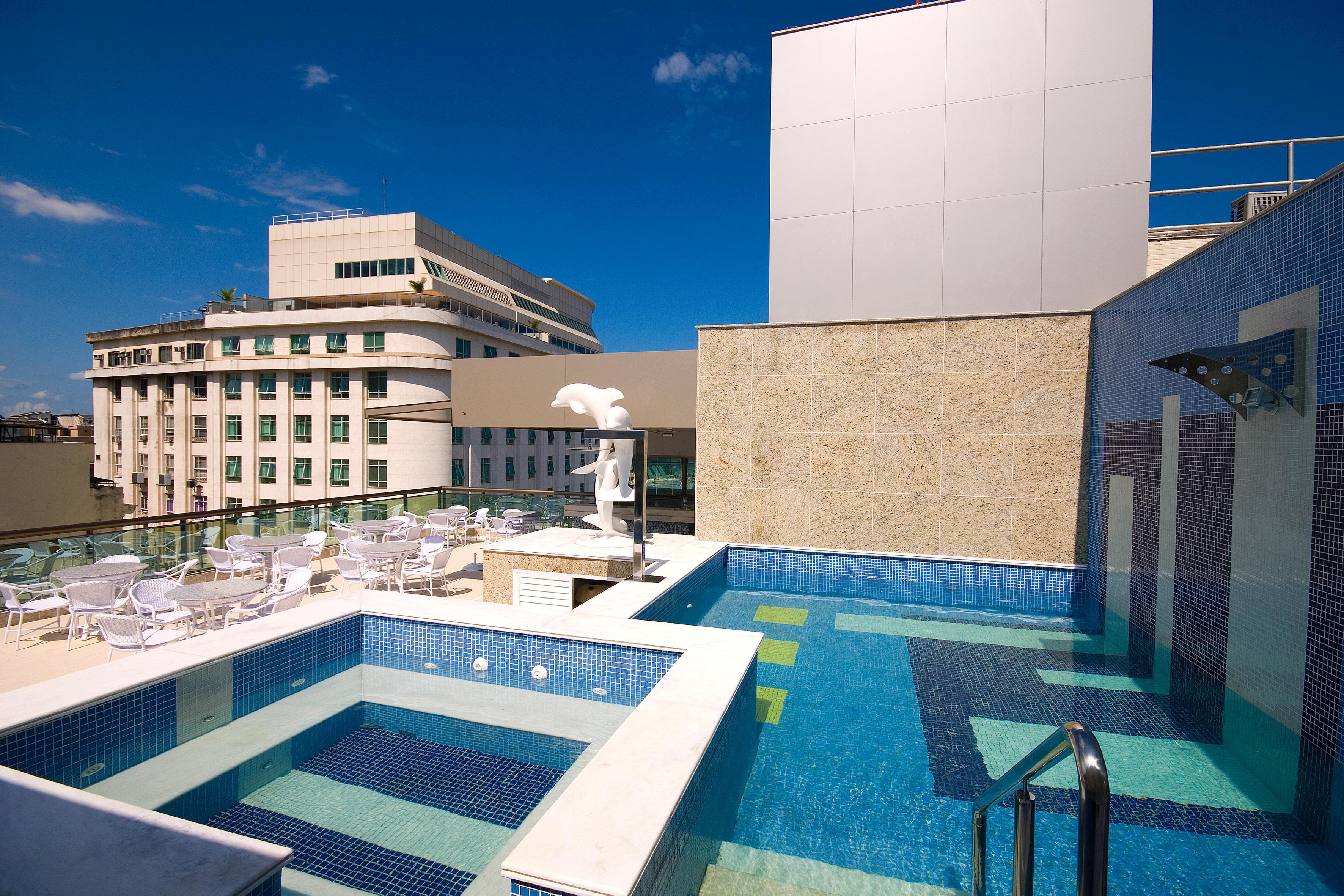 Hotel Atlantico Business Centro Rio de Janeiro Luaran gambar Rooftop swimming pool